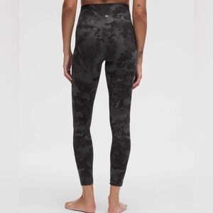 Lululemon Align High-Rise Pant 25"- Hidden Heritage Lace Black Multi